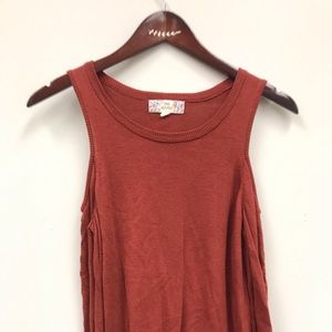 Cold shoulder sweater